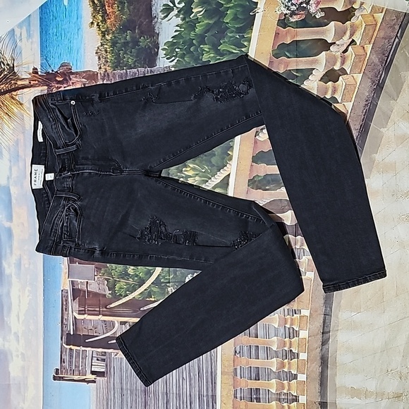 Frame Le Skinny Distressed Jeans Size 27‎ - Picture 1 of 6